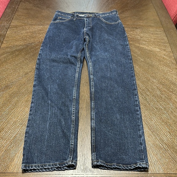 Wrangler Bootcut Regular Fit Dark‎ Wash Men’s Jeans, Size 32W, 30L - Picture 5 of 12